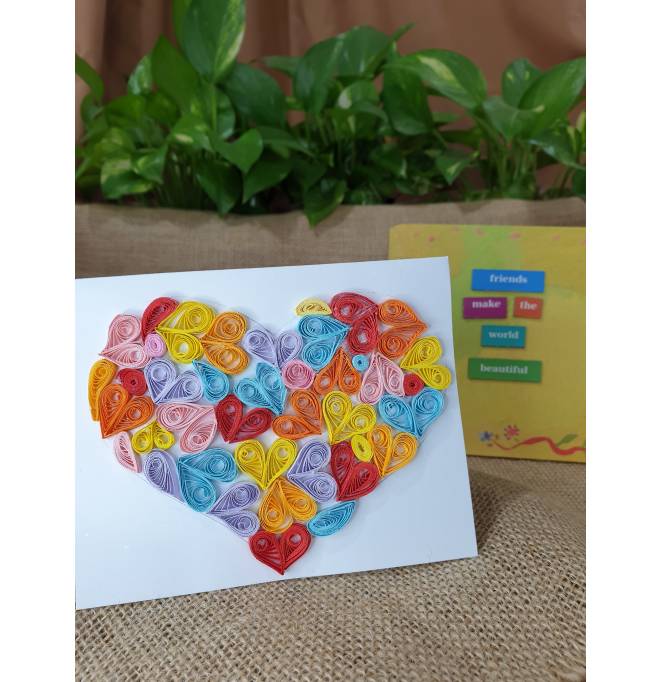 Gift Card - Multi Colour Heart Design